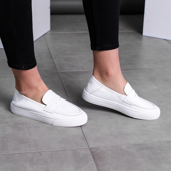 Лоферы женские Fashion Callie 3564 39 размер 24,5 см Белый Київ - изображение 1