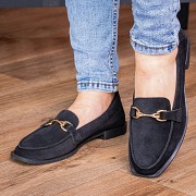 Лоферы женские Fashion Dagmar 2968 38 размер 24,5 см Черный Київ