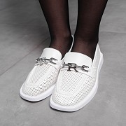 Лоферы женские Fashion Halsey 3576 38 размер 24,5 см Белый Киев