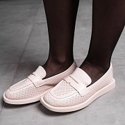 Лоферы женские Fashion Harris 3590 37 размер 24 см Бежевый Киев