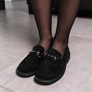 Лоферы женские Fashion Nala 3569 40 размер 25,5 см Черный Киев