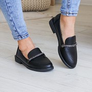 Лоферы женские Fashion Pavic 3185 38 размер 24,5 см Черный Киев