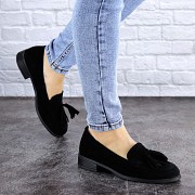 Мокасины женские Fashion Evita 2124 39 размер 25,5 см Черный Киев