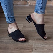 Мюли женские Fashion Enigma 2780 38 размер 24,5 см Черный Киев