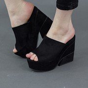 Мюли женские Fashion Gabriella 2808 38 размер 24 см Черный Киев