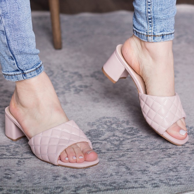 Мюли женские Fashion Kaaisa 2831 36 размер 23,5 см Розовый Киев - изображение 1
