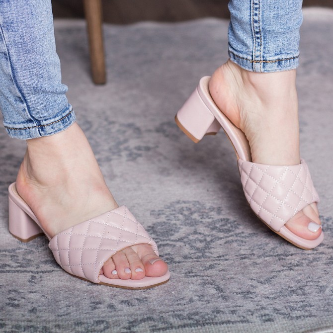 Мюли женские Fashion Kaaisa 2831 39 размер 25 см Розовый Киев - изображение 1