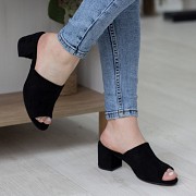 Мюли женские Fashion Ubas 2685 37 размер 24 см Черный Киев