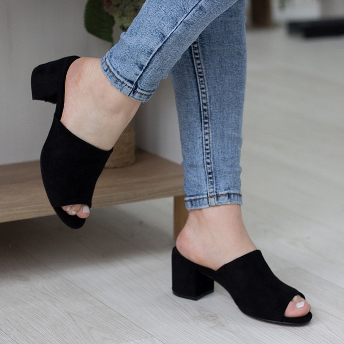 Мюли женские Fashion Ubas 2685 38 размер 24,5 см Черный Киев - изображение 1