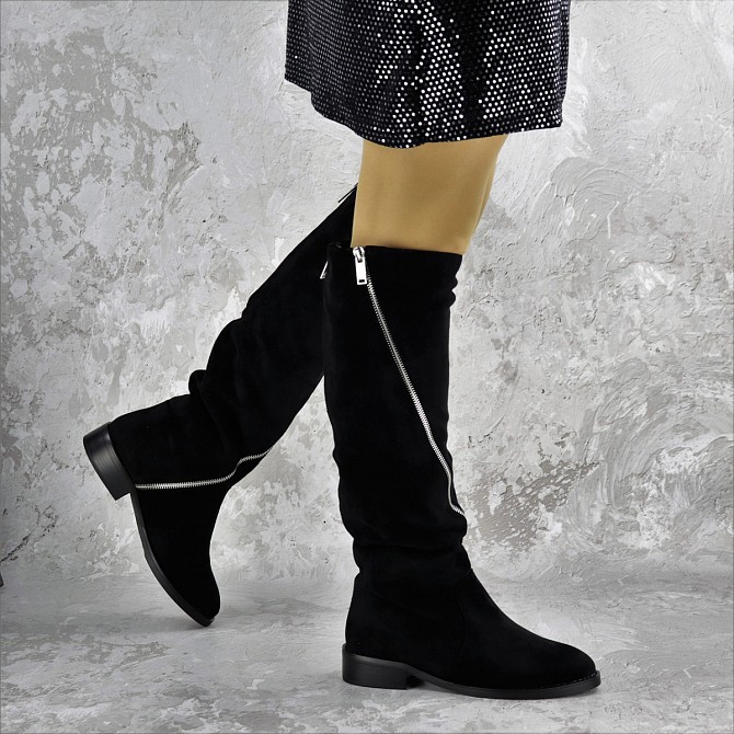 Сапоги женские Fashion Sage 2169 37 размер 24 см Черный Киев - изображение 1