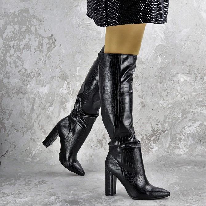 Сапоги женские Fashion Sarge 2185 37 размер 24 см Черный Киев - изображение 1