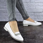 Слиперы женские кожаные Fashion Josie 1826 39 размер 24,5 см Белый Киев