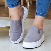 Слипоны женские Fashion Falcon 3175 38 размер 24 см Серый Киев