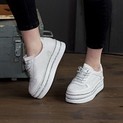 Слипоны женские Fashion Wallis 2676 41 размер 26 см Белый Киев