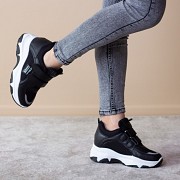 Сникеры женские Fashion Azzurra 2536 39 размер 23,5 см Черный Киев