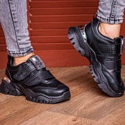 Сникеры женские Fashion Basey 2128 39 размер 24 см Черный Киев
