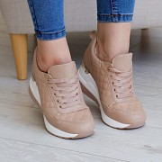 Сникеры женские Fashion Naples 3194 38 размер 24,5 см Бежевый Киев