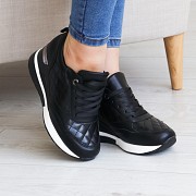 Сникеры женские Fashion Naples 3206 37 размер 24 см Черный Киев