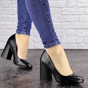 Туфли женские на каблуке Fashion Cahill 1521 37 размер 24 см Черный Київ