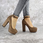 Туфли женские на каблуке Fashion Marigoal 2373 35 размер 23 см Коричневый Київ