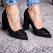 Туфли женские на каблуке Fashion Mugsley 2376 36 размер 23,5 см Черный Київ