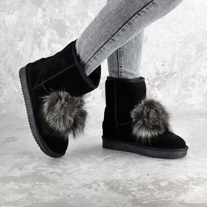 Угги женские Fashion Buford 2337 37 размер 24 см Черный Киев - изображение 1