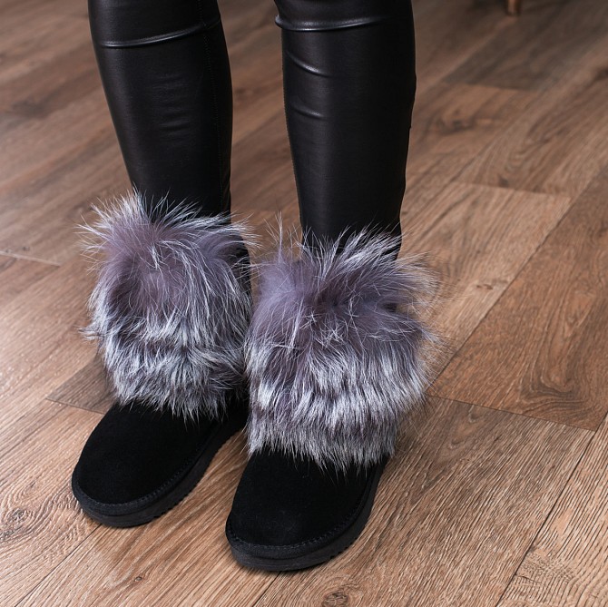 Угги женские Fashion Gypsy 3430 36 размер 23,5 см Черный Київ - изображение 1
