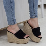 Шлепанцы женские Fashion Haboko 2819 39 размер 25 см Черный Киев