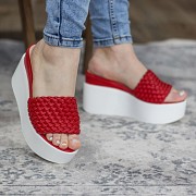 Шлепанцы женские Fashion Idjie 2822 38 размер 24,5 см Красный Киев