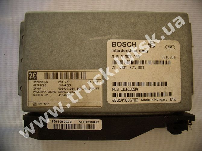 Блок управления Intarder Bosch 0260001028 ZF 6009371001 Луцк - изображение 1