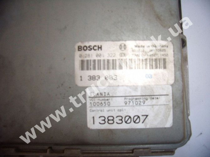 Блок управления двигателя Bosch 0281001322 Луцк - изображение 1