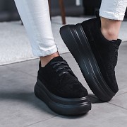 Кроссовки женские зимние Fashion Saint 3522 38 размер 24 см Черный Киев