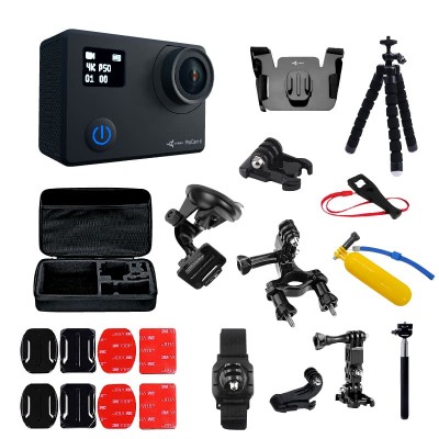 Экшн-камера AirOn ProCam 8 Black Blogger Kit 30 in 1 (69477915500063) Киев - изображение 1