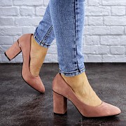 Туфли женские на каблуке Fashion Beans 2131 37 размер 24 см Розовый Киев
