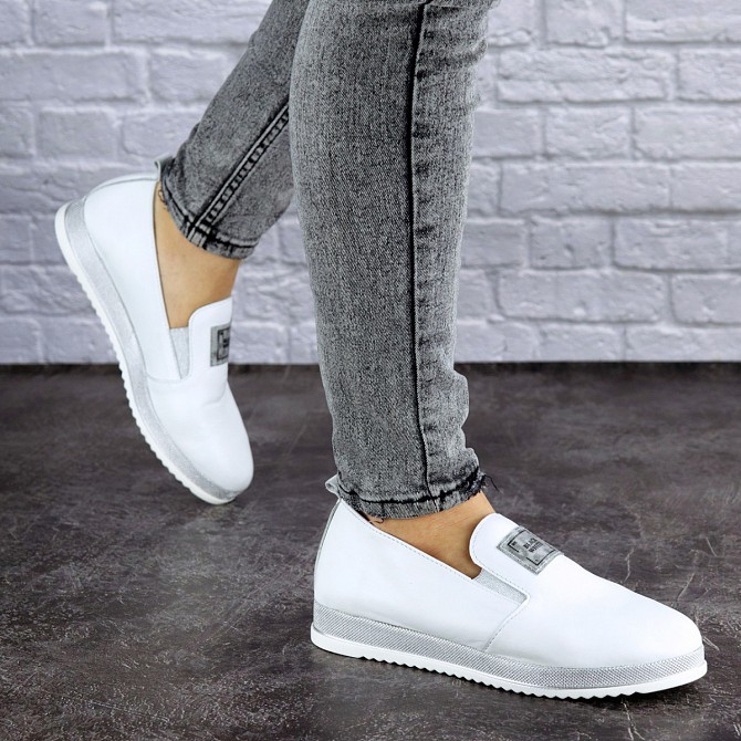 Мокасины женские кожаные Fashion Hayden 1894 36 размер 23,5 см Белый Киев - изображение 1