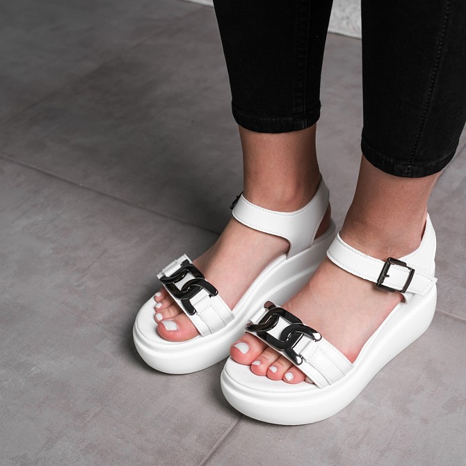 Женские босоножки Fashion Phoebe 3663 37 размер 23,5 см Белый Київ - изображение 1