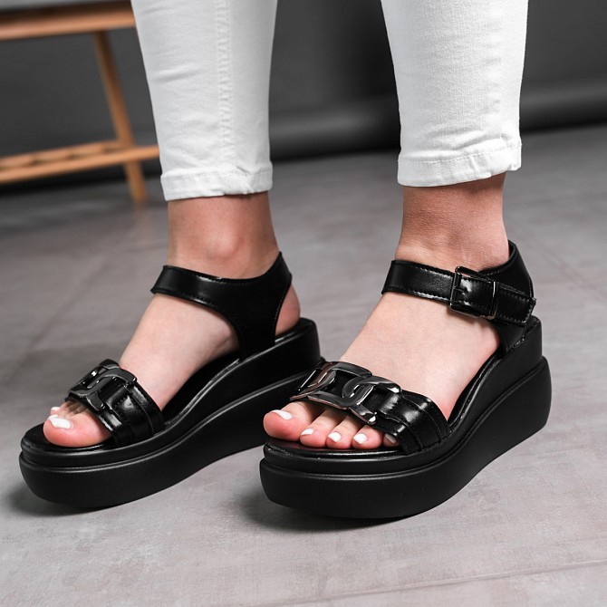 Женские босоножки Fashion Phoebe 3669 38 размер 24 см Черный Киев - изображение 1