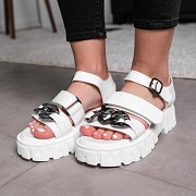 Женские сандалии Fashion Nala 3651 36 размер 23 см Белый Киев