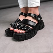 Женские сандалии Fashion Nala 3665 37 размер 23,5 см Черный Киев