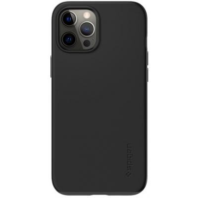 Чехол для моб. телефона Spigen iPhone 12 Pro Max Case Thin Fit, Black (ACS01612) Київ - изображение 1