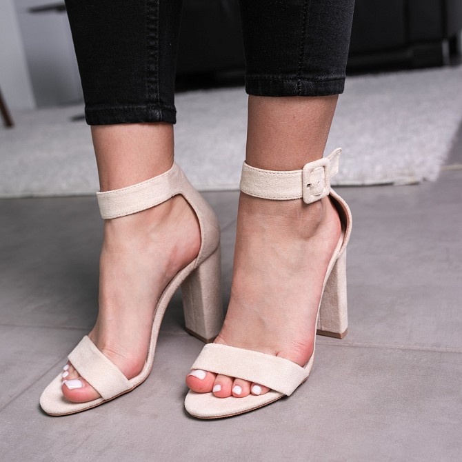 Женские босоножки Fashion Theo 3642 36 размер 23,5 см Бежевый Киев - изображение 1