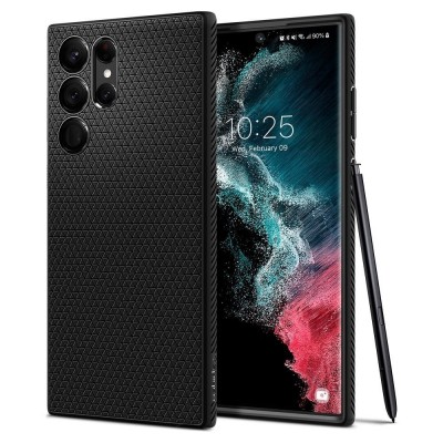 Чехол для моб. телефона Spigen Samsung Galaxy S22 Ultra Liquid Air Matte Black (ACS03915) Київ - изображение 1