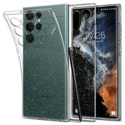 Чехол для моб. телефона Spigen Samsung Galaxy S22 Ultra Liquid Crystal Glitter, Crystal Qua (ACS0391 Київ - изображение 1