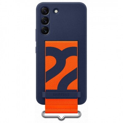 Чехол для моб. телефона Samsung Silicone with Strap Cover Galaxy S22 Navy (EF-GS901TNEGRU) Киев - изображение 1