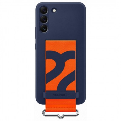 Чехол для моб. телефона Samsung Silicone with Strap Cover Galaxy S22 Plus Navy (EF-GS906TNEGRU) Київ - изображение 1