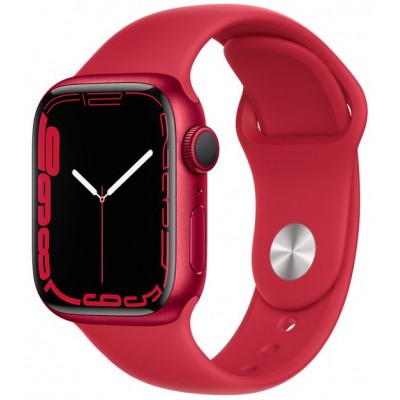 Смарт-часы Apple Watch Series 7 GPS 41mm (PRODUCT) Red Aluminium Case with Re (MKN23UL/A) Київ - изображение 1