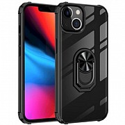 Чехол для моб. телефона Drobak Magnetic Ring Case with Airbag для Apple iPhone 13 Black (707019) Киев