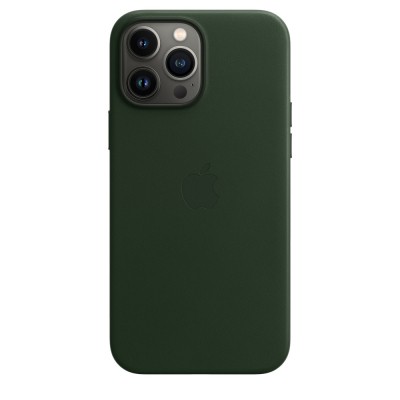 Чехол для моб. телефона Apple iPhone 13 Pro Max Leather Case with MagSafe - Sequoia Green, (MM1Q3ZE/ Київ - изображение 1