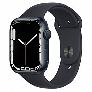 Смарт-часы Apple Watch Series 7 GPS 45mm Midnight Aluminium Case with Black S (MKN53GK/A) Київ