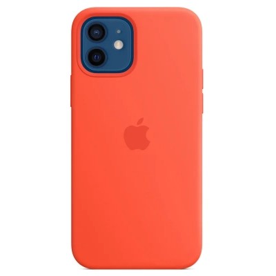 Чехол для моб. телефона Apple iPhone 12 | 12 Pro Silicone Case with MagSafe - Electric Ora (MKTR3ZE/ Київ - изображение 1